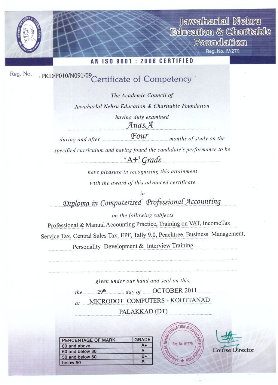 Certificate 2